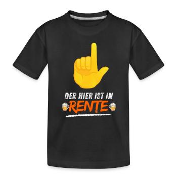 CELUI-CI EST À LA RETRAITE - T-shirt bio Premium Enfant - noir - Devant