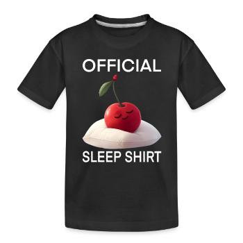 Kirsche - Kinder Premium Bio T-Shirt - Schwarz - Vorne