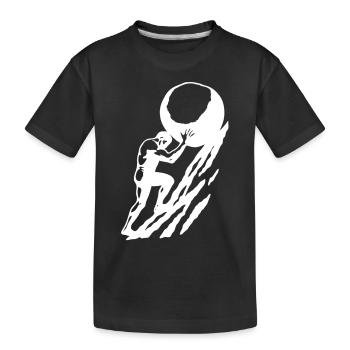 Sisiphe BLANC - T-shirt bio Premium Enfant - noir - Devant