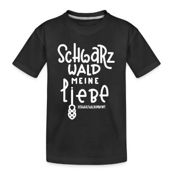 Schwarzwald meine Liebe - Kinder Premium Bio T-Shirt - Schwarz - Vorne