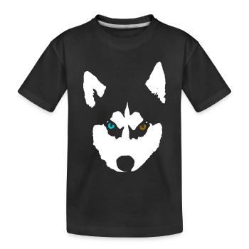 Husky Chien Husky Sibérien - T-shirt bio Premium Enfant - noir - Devant