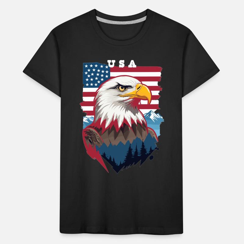 Bald eagle Kids' Premium Organic T-Shirt