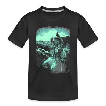 Preikestolen - Troll - Norwegen - Kinder Premium Bio T-Shirt - Schwarz - Vorne