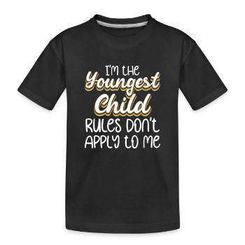 Familie Kinder Geschwister Lustig Geschenkidee - Kinder Premium Bio T-Shirt - Schwarz - Vorne