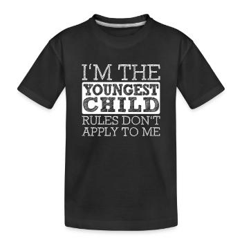 Famille Enfants Frères et sœurs Idée Cadeau Drôle - T-shirt bio Premium Enfant - noir - Devant