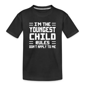 Famille Enfants Frères et sœurs Idée Cadeau Drôle - T-shirt bio Premium Enfant - noir - Devant