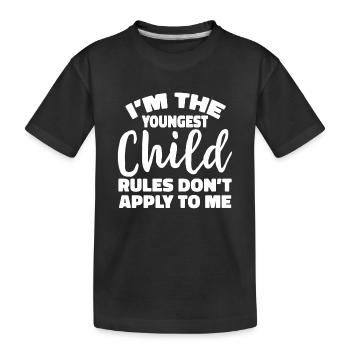 Famille Enfants Frères et sœurs Idée Cadeau Drôle - T-shirt bio Premium Enfant - noir - Devant