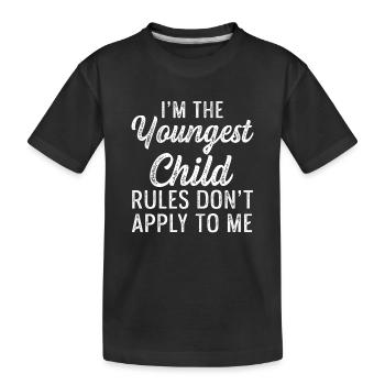 Family Kids Siblings Funny Gift Idea - Kids' Premium Organic T-Shirt - black - Front