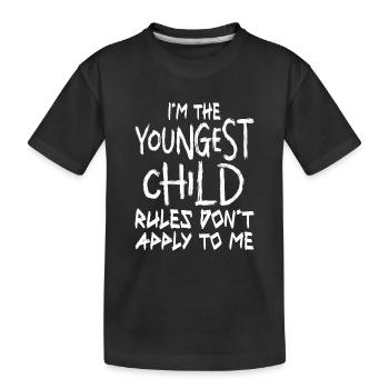 Familie Kinder Geschwister Lustig Geschenkidee - Kinder Premium Bio T-Shirt - Schwarz - Vorne