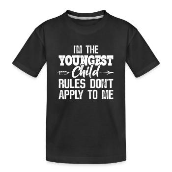 Famille Enfants Frères et sœurs Idée Cadeau Drôle - T-shirt bio Premium Enfant - noir - Devant
