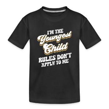 Famille Enfants Frères et sœurs Idée Cadeau Drôle - T-shirt bio Premium Enfant - noir - Devant