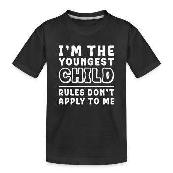 Famille Enfants Frères et sœurs Idée Cadeau Drôle - T-shirt bio Premium Enfant - noir - Devant