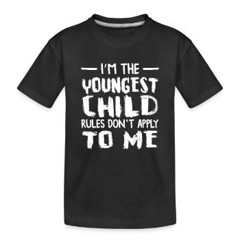 Famille Enfants Frères et sœurs Idée Cadeau Drôle - T-shirt bio Premium Enfant - noir - Devant