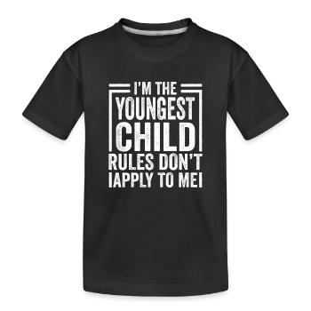Famille Enfants Frères et sœurs Idée Cadeau Drôle - T-shirt bio Premium Enfant - noir - Devant