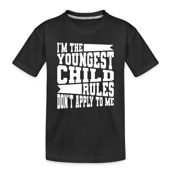 Familie Kinder Geschwister Lustig Geschenkidee - Kinder Premium Bio T-Shirt - Schwarz - Vorne