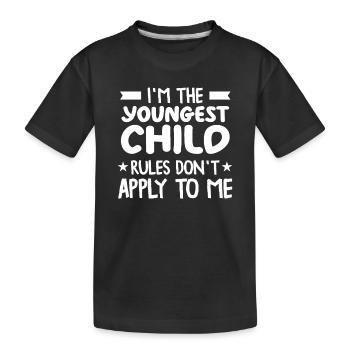 Familie Kinder Geschwister Lustig Geschenkidee - Kinder Premium Bio T-Shirt - Schwarz - Vorne