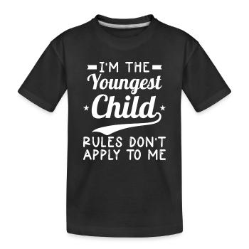 Familie Kinder Geschwister Lustig Geschenkidee - Kinder Premium Bio T-Shirt - Schwarz - Vorne