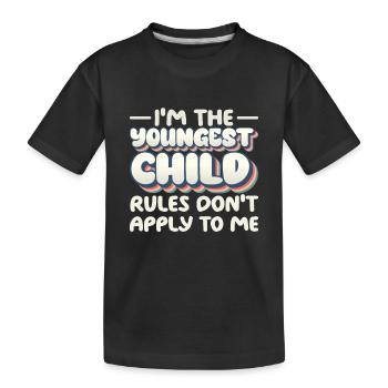 Familie Kinder Geschwister Lustig Geschenkidee - Kinder Premium Bio T-Shirt - Schwarz - Vorne