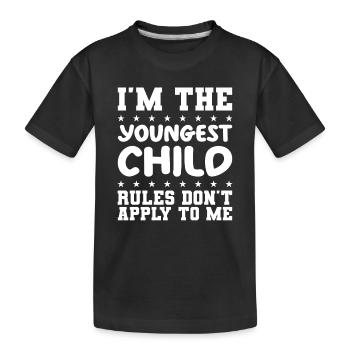 Familie Kinder Geschwister Lustig Geschenkidee - Kinder Premium Bio T-Shirt - Schwarz - Vorne
