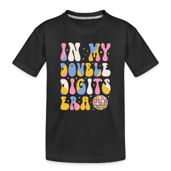 10ème Anniversaire Fille Idée Cadeau Dix Ans - T-shirt bio Premium Enfant - noir - Devant