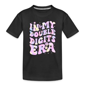10ème Anniversaire Fille Idée Cadeau Dix Ans - T-shirt bio Premium Enfant - noir - Devant