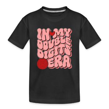 10th Birthday Girl Gift Idea Ten Years - Kids' Premium Organic T-Shirt - black - Front