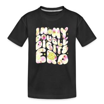 10th Birthday Girl Gift Idea Ten Years - Kids' Premium Organic T-Shirt - black - Front