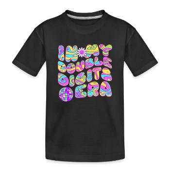 10th Birthday Girl Gift Idea Ten Years - Kids' Premium Organic T-Shirt - black - Front