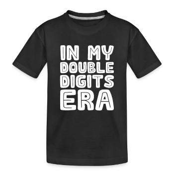 10th Birthday Girl Gift Idea Ten Years - Kids' Premium Organic T-Shirt - black - Front