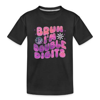 10th Birthday Girl Gift Idea Ten Years - Kids' Premium Organic T-Shirt - black - Front