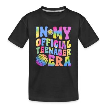 13. Geburtstag Mädchen Geschenkidee Teenager - Kinder Premium Bio T-Shirt - Schwarz - Vorne