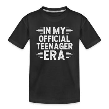 13ème anniversaire fille idée cadeau ado - T-shirt bio Premium Enfant - noir - Devant