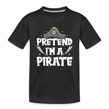 Halloween Pirate Dire Tenue Costume Drôle - T-shirt bio Premium Enfant - noir - Devant