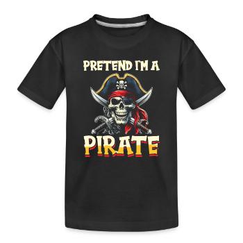 Halloween Pirate Dire Tenue Costume Drôle - T-shirt bio Premium Enfant - noir - Devant