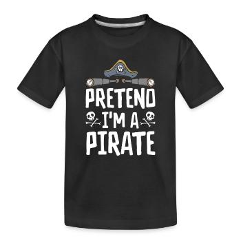 Halloween Pirate Dire Tenue Costume Drôle - T-shirt bio Premium Enfant - noir - Devant