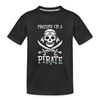 Halloween Pirate Dire Tenue Costume Drôle - T-shirt bio Premium Enfant - noir - Devant