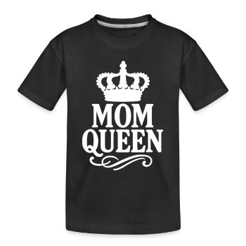 Mom Queen – Vintage Crown Statement Design - T-shirt bio Premium Enfant - noir - Devant