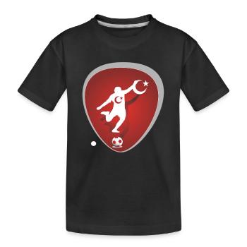 Football Turquie - T-shirt bio Premium Enfant - noir - Devant