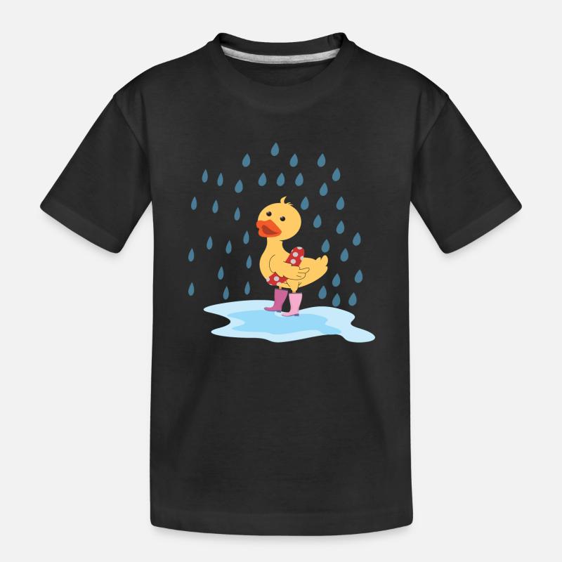 Platschi - Kinder Premium Bio T-Shirt - Schwarz