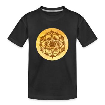 Mandalas solaire - T-shirt bio Premium Enfant - noir - Devant
