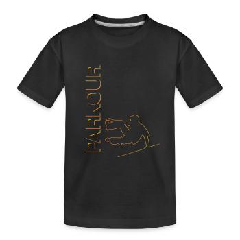 Parkour - Kids' Premium Organic T-Shirt - black - Front