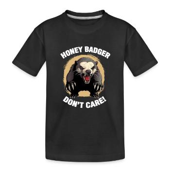Honey Badger Dont Fact - T-shirt bio Premium Enfant - noir - Devant