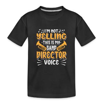 Directeur de la fanfare - T-shirt bio Premium Enfant - noir - Devant