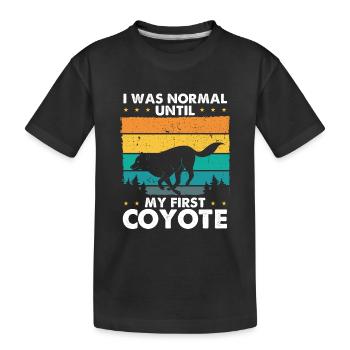 Kojotenfang Kojotenjagd Yote Jagd Geschenk - Kinder Premium Bio T-Shirt - Schwarz - Vorne