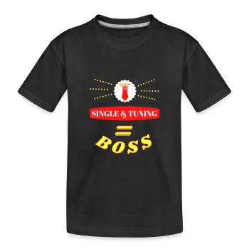 Single & Tuning = Chef - T-shirt bio Premium Enfant - noir - Devant