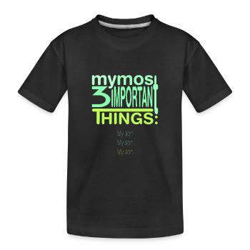 Important? 3x mon fils - T-shirt bio Premium Enfant - noir - Devant