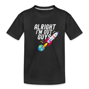 D’accord, je suis dehors les gars - T-shirt bio Premium Enfant - noir - Devant