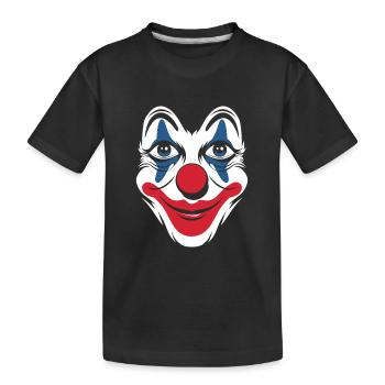 Carnaval Costume de carnaval Costume de carnaval Clown - T-shirt bio Premium Enfant - noir - Devant
