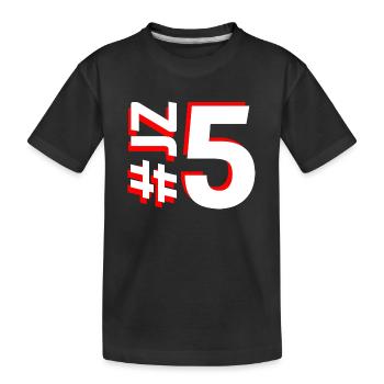 JZ5-KARTON - Kinder Premium Bio T-Shirt - Schwarz - Vorne