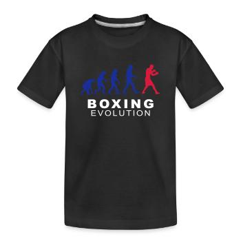 Boxing evolution - Kinder Premium Bio T-Shirt - Schwarz - Vorne